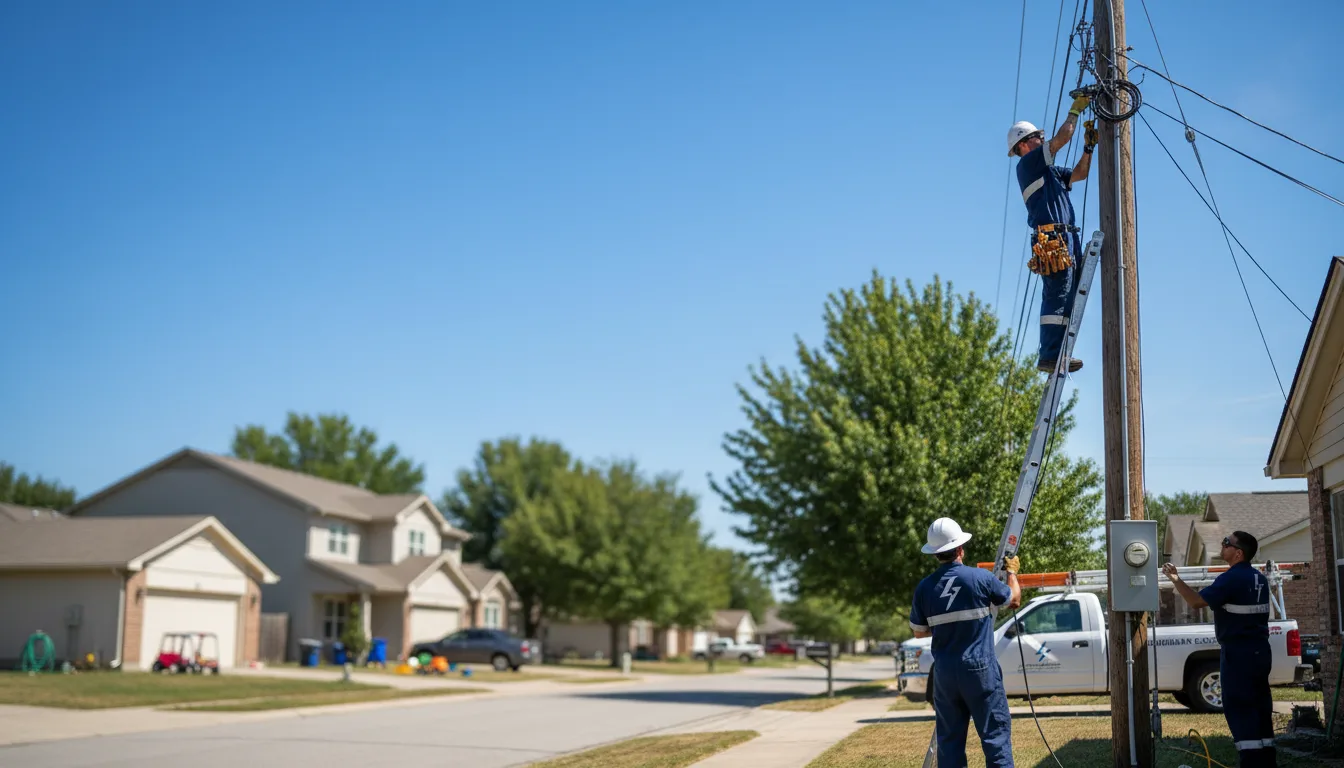 Residential electrician providing installation services in Flossmoor, IL